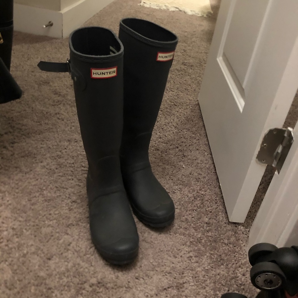 Dark grey Hunter rainboots